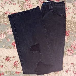 Rue 21 Distressed Black Jeans